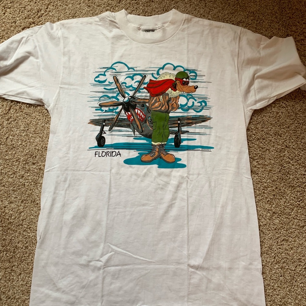 Vintage Disney Goofy Bomber Tee. Perfect Condition